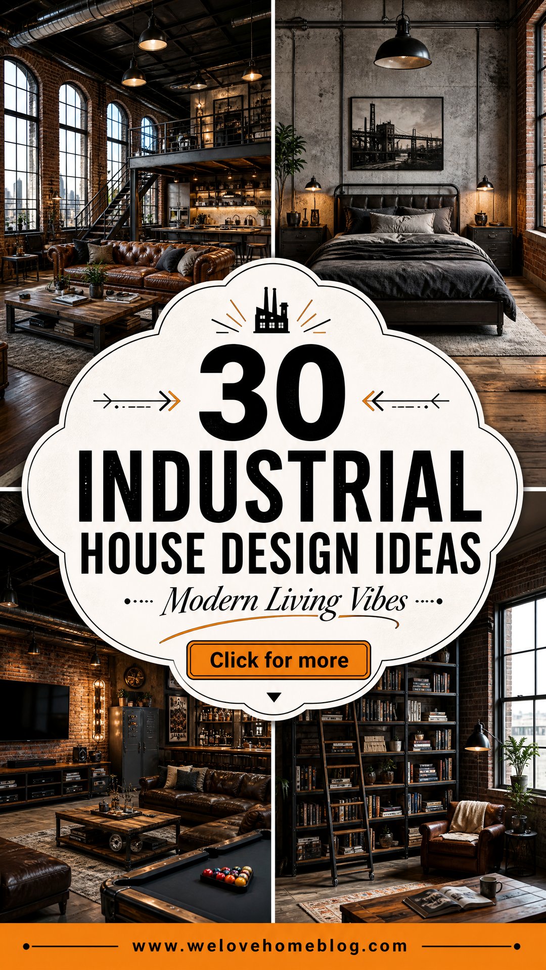 30 Industrial House Design Ideas for Modern Living - We Love Home Blog