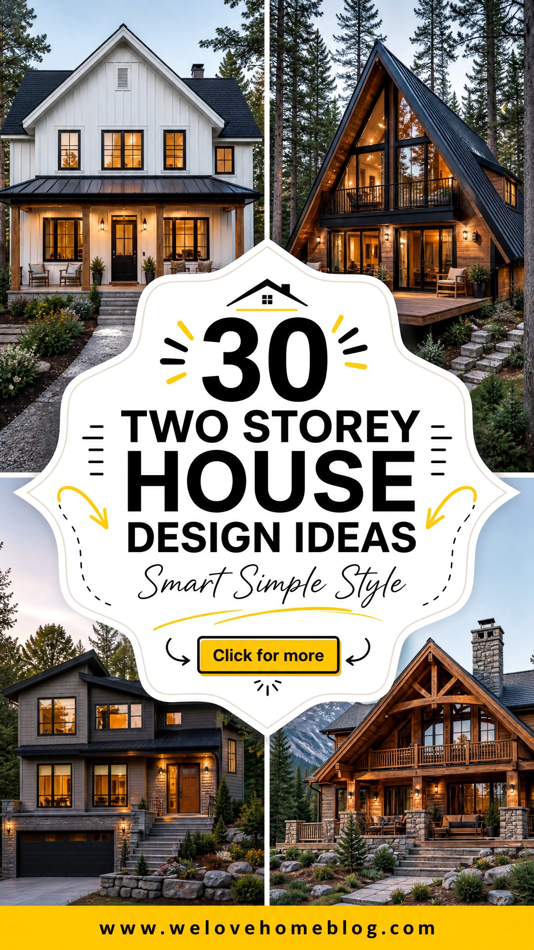 30 Low Budget Simple Two Storey House Design Ideas - We Love Home Blog