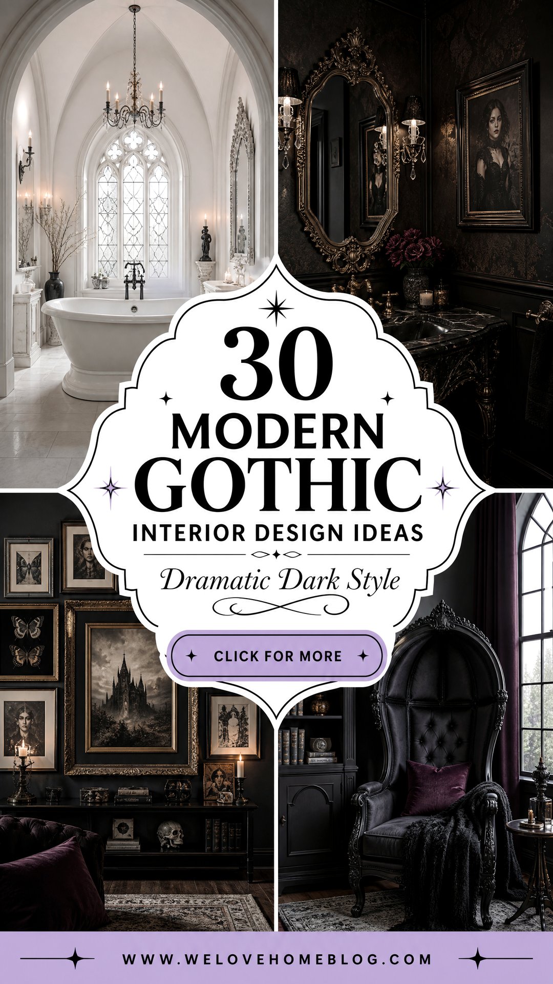30 Modern Gothic Interior Design Ideas for Dramatic Style - We Love ...