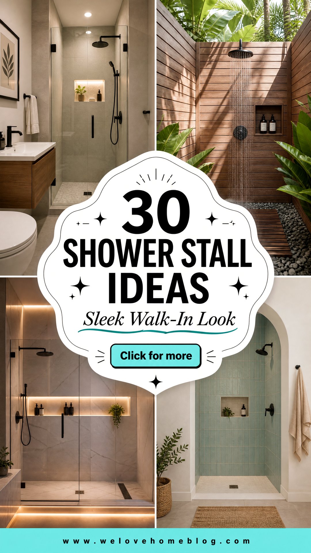 30 Shower Stall Ideas for a Sleek Walk-In Look - We Love Home Blog