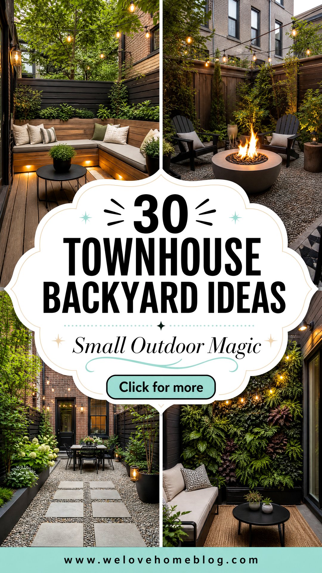 30 Townhouse Backyard Ideas for Small Outdoor Areas - We Love Home Blog